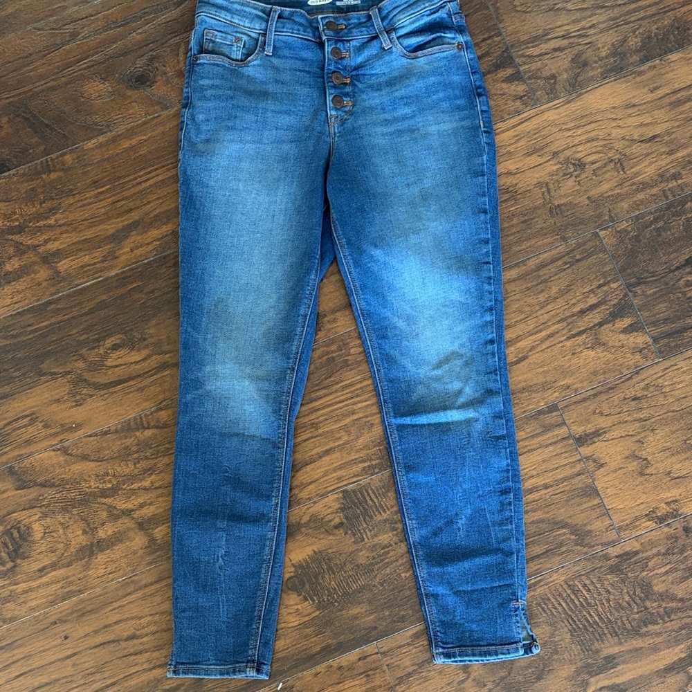 Old Navy Women's Dark Blue Skinny Jeans